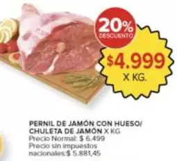 X$ - PERNIL DE JAMÓN CON HUESO/ CHULETA DE JAMÓN