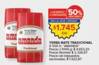 Amanda - YERBA MATE TRADICIONAL