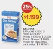 Dos Anclas - SAL FINA ESTUCHE