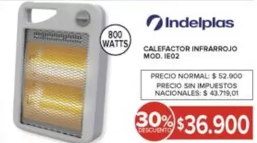 CALEFACTOR INFRARROJO MOD. IE02