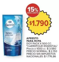 Carrefour - APRESTO PARA ROPA DOY PACK