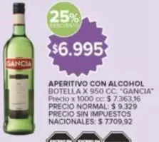 Gancia - APERITIVO CON ALCOHOL