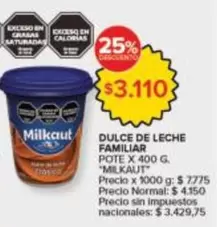 Milkaut - DULCE DE LECHE FAMILIAR