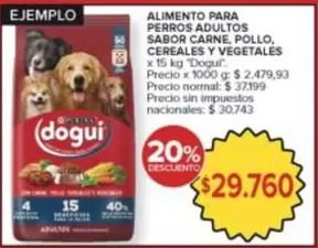 dogui - ALIMENTO PARA PERROS ADULTOS SABOR CARNE, POLLO, CEREALES Y VEGETALES