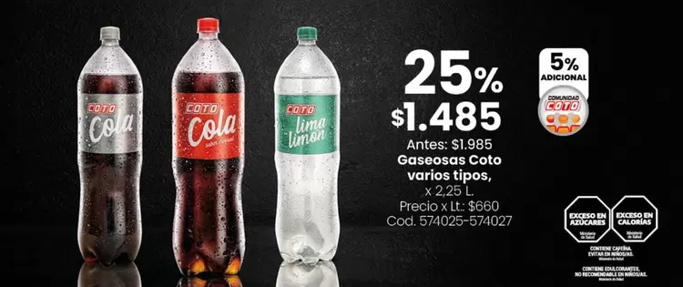 Coto - Gaseosas varios tipos