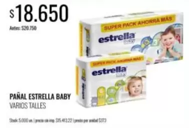 Estrella - PAÑAL