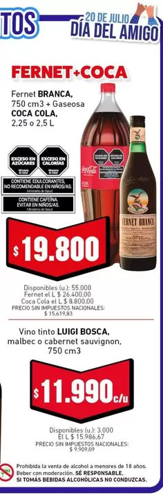 Coca cola - FERNET+COCA