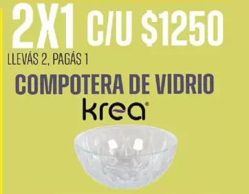 krea - COMPOTERA DE VIDRIO