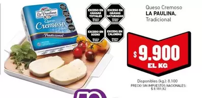 La paulina - Queso Cremoso
