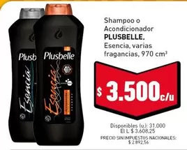 Plusbelle - Shampoo o Acondicionador