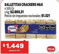 M&K - GALLETITAS CRACKERS