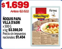Villa D'agri - ÑOQUIS PAPA