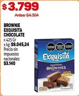 Exquisita - BROWNIE EXQUISITA CHOCOLATE