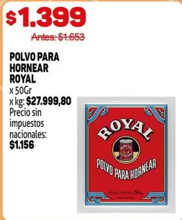 Royal - POLVO PARA HORNEAR