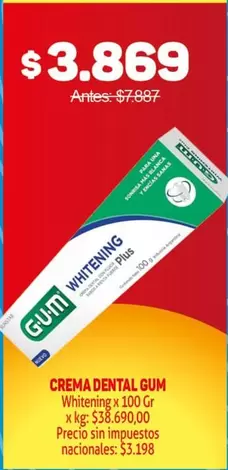 GUM - CREMA DENTAL Whitening Plus