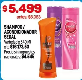 Sedal - SHAMPOO / ACONDICIONADOR
