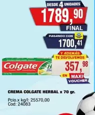 Colgate - CREMA COLGATE HERBAL x 70 gr.