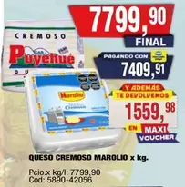 Marolio - Queso Cremoso x kg