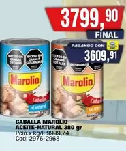 Marolio - CABALLA ACEITE-NATURAL 380 gr