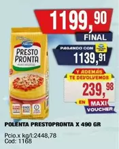 Arcor - POLENTA PRESTOPRONTA