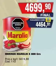 Marolio - MORRON MAROLIO X 800 GRS