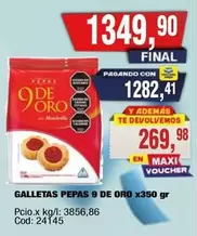 9 de oro - Galletas Pepas 9 De Oro