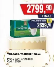 La Tranquera - YER.SAQ L.TRANQUE 100 un
