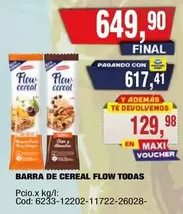 Flow - BARRA DE CEREAL FLOW TODAS