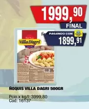 Ñoquis 500GR