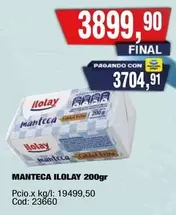 Ilolay - MANTECA 200gr