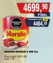 Marolio - MORRON MAROLIO X 800 GRS