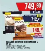 X$ - ALFAJOR SURTIDO CHOCOARROZ