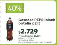 Pepsi - Gaseosa black botella