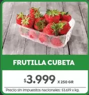 X$ - FRUTILLA CUBETA