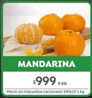 X$ - MANDARINA