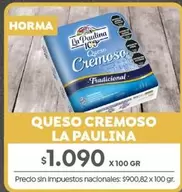 La paulina - Queso Cremoso