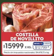 X$ - COSTILLA DE NOVILLITO