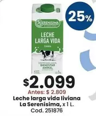 La Serenísima - Leche larga vida liviana