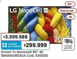 LG - Smart Tv NanoCell 86" 4K 86NANO80ASA