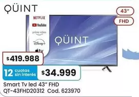 Prime - Smart Tv led 43" FHD QT-43FHD20312