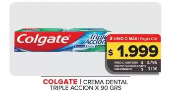 Colgate - Crema Dental Triple Accion