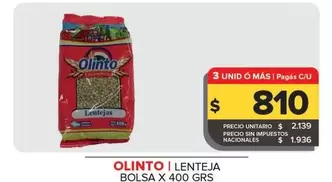 Olinto - Lenteja