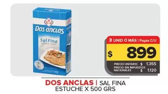 Dos Anclas - Sal Fina Estuche