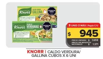 Knorr - Caldo Verdura/Gallina Cubos