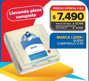 Marca Lider - Queso Cuartirolo