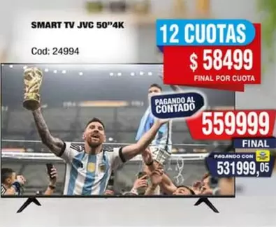 JVC - SMART TV 50"4K Cod: 24994