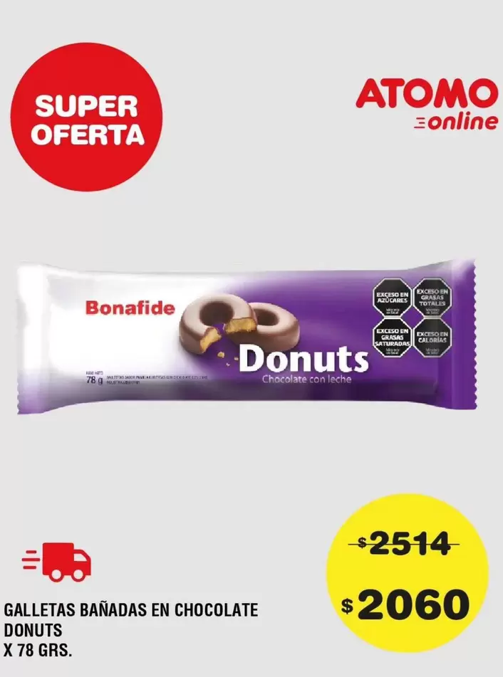Bonafide - Donuts Galletas Bañadas en Chocolate