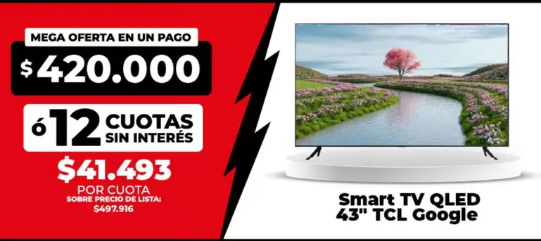 TCL - Smart TV QLED 43"  Google