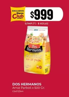 Dos Hermanos - Arroz Parboil x 500 Gr.