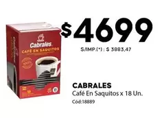 Cabrales - Café En Saquitos